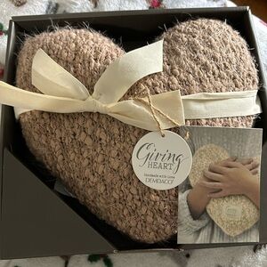 Weighted heart shaped pillow